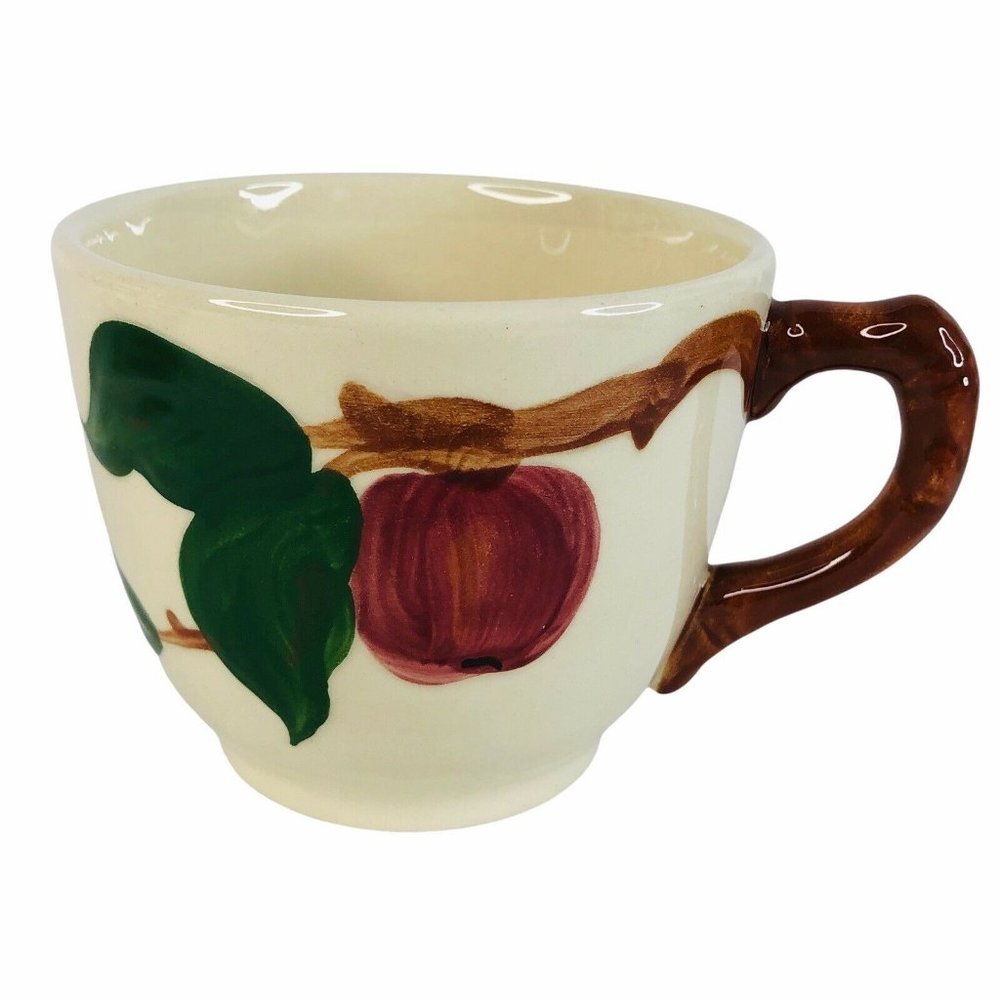 Franciscan Dinnerware Apple Coffee Cup and Saucer USA Backstamp Flying F Vintage - Picture 2 of 11